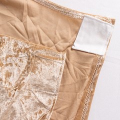 BEIGE Fitted Spandex Crushed Velvet Stretchable Banquet CHAIR COVER Party Events