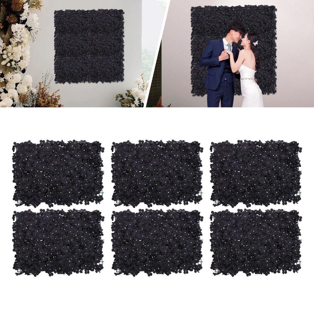 6PCS Artificial Flower Wall Panels for Wedding Garden Decor Backdrop 60*40cm TOP