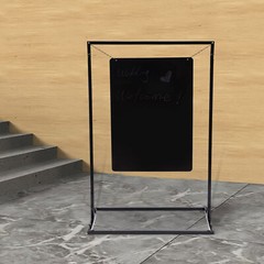 Black Poster Stand Metal Wedding Venue Decor Stand Black Welcome Sign Arch Stand