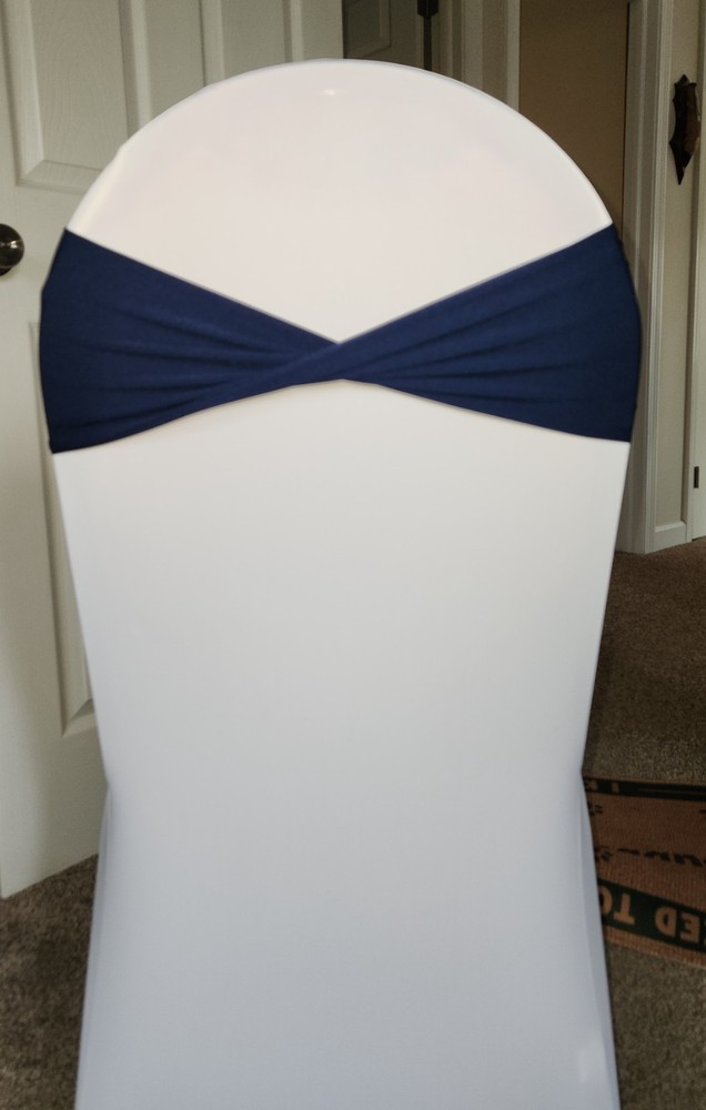 94 Navy Blue Stretch Sash Bands