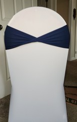 94 Navy Blue Stretch Sash Bands
