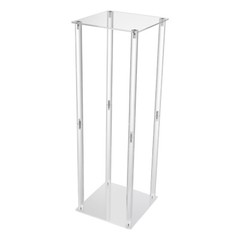 Clear Acrylic Flower Stand 40/60/80cm Tall Column Vase Wedding Decoration