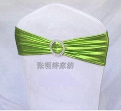 100 Metallic Spandex Chair Band for Folding Banquet Universal Chair Covers