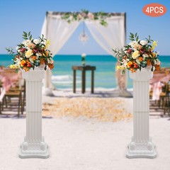 4 Pcs Wedding Party Roman Pillars European Style Landscaping Flowerpot Holder