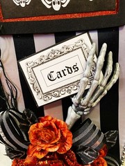Beetlejuice,Halloween Wedding,card box,coffin,black,orange,til death do us part,
