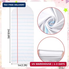 Breling 6.7ft Back to School Decoration Notebook Paper Arch Backdrop Cover Fitte