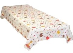 2 plastic tablecovers full coverage Fall Leaves table cloths 54 x 108