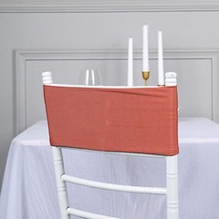 10 Terracotta Spandex STRETCHABLE CHAIR SASHES Wedding Party Decorations SALE