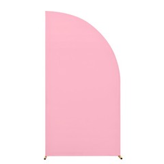 Backdrop Stand Set,Half Moon Shape Elastic Scalability Arch Backdrop Stand Cover