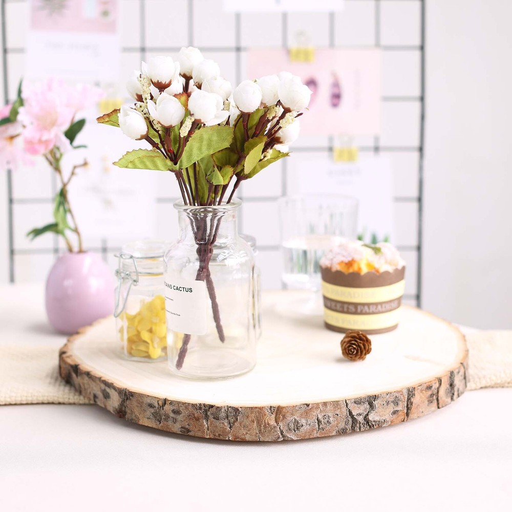 Natural Round Poplar 11-15″ wide Wood Slices Wedding Decorations Centerpieces