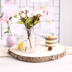 Natural Round Poplar 11-15″ wide Wood Slices Wedding Decorations Centerpieces