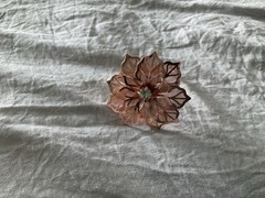 Rose Gold Flower Napkin Rings