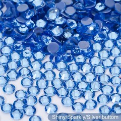 Hotfix Rhinestones Bulk, 14400PCS Light Blue Hot Fix Rhinestones for Clothes …