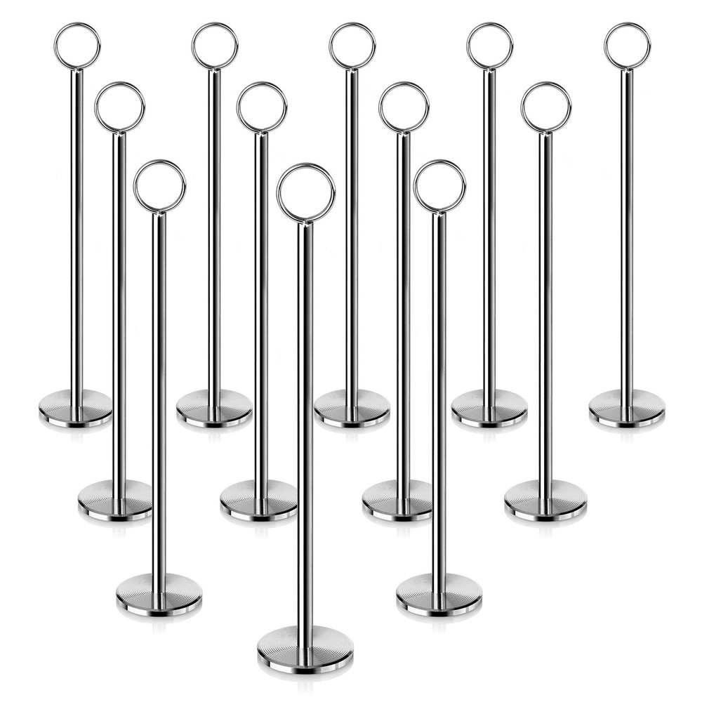 New Star Foodservice Ring-Clip Table Number Holder / Place Card Stand, 12 Inc…
