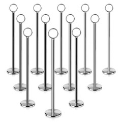 New Star Foodservice Ring-Clip Table Number Holder / Place Card Stand, 12 Inc…