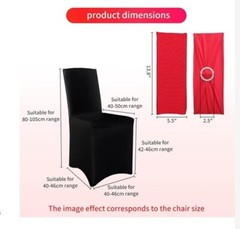 Black Chair Cover Stretch Spandex Chair Slipcovers Weddings Parties Banquet