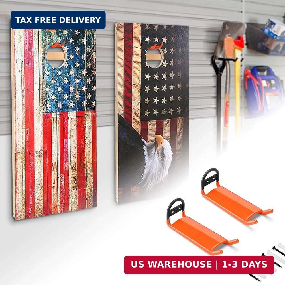 Cornhole Boards Hanger, 2 PCS Hooks Hanging Cornhole Boards, Cornhole Acc