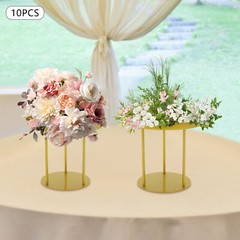 Circular Flower Stands 10Pcs Wedding Flower Stand, Gold Flower Stand Home Decor