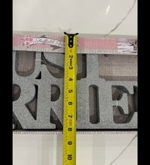 Just Married Sign Silver 24inches New