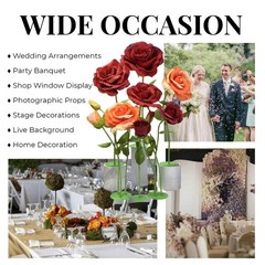 Giant Rose Flowers for Decoration, 6.56 ft Large Artificial Paper Flowers, Ro…
