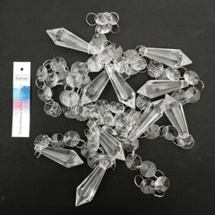 30pcs Long Cone Pendant Acrylic Bead String Garland Chandelier Curtain Party DIY