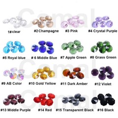 1m/3.3ft Colorful Crystal 14mm Octagonal Bead Garland Strands Garland Chandelier