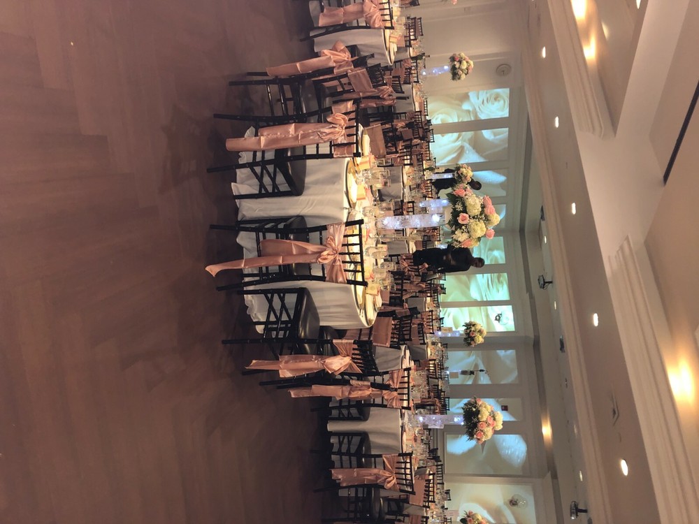 rose gold chair sashes