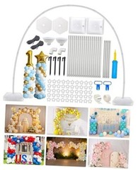 6IN1 Balloon Arch Stand Kit Adjustable Balloon Column Stand with Base, 10.8ft
