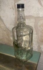 Jim Beam Kentucky Bourbon Whiskey Handle 1.75 L Empty Bottle Crafts