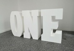 Letters 80x30cm ONE Kids Birthday Decorations 1 Year Table Base Party Decoration