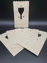 50 Wine Glass Luminary Bags – White for Parties Anniversary New Years Luminaria