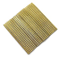 4 GOLD Rhinestone Mesh CURTAIN Tie Backs Drapery Holdbacks Party