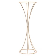 5Pcs Gold Wedding Flower Stand Metal Floor Table Trumpet Vase Centerpiece 19.7″H