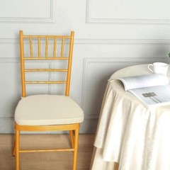 Ivory POLYESTER CUSHION for CHIAVARI CHAIR Wedding Ceremony Dinner Decoration