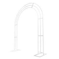 8.53ft Metal Flower Display Frame Wedding Arch Balloon Stands W/ Sturdy Base