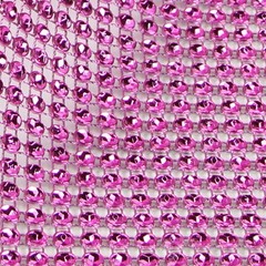 Hot Pink 24 Row Diamond Rhinestone Ribbon Trim Mesh Wrap 10 Yards – Wedding ql