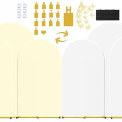 Wedding Arch Covers Stretchy Backdrop(6ft/6.6/7.2ft) Set of 3 7.2FT/6.6FT/6FT