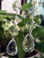 30pcs Clear Acrylic Crystal Beads Garland Chandelier Hanging Wedding Party Decor