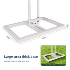 10ft 4 Post Heavy Duty Wedding Backdrop Stage Stand Outdoor Canopy Tent Chuppah