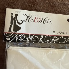 His and Hers 8 just married car and window signs