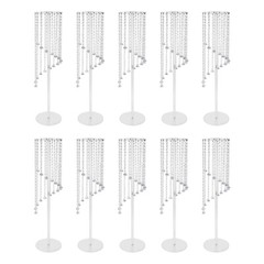 10* Crystal Flower Stand Wedding Centerpieces For Tables 80cm Tall Flower Stand