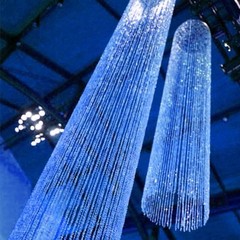 NEW Diamond Crystal Sparkling Iridescent Column 9ft Long (Round)