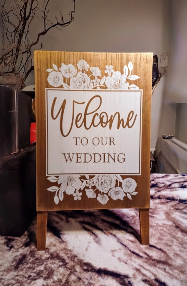 Wedding Decorations Set – Signs, Picture Frames, Cake Toppers, Candles