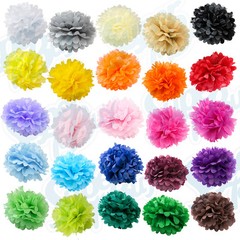 10 pack Paper Tissue Pom Poms 8″ 10″ 12″ 14″ 16″ Wedding Party Flower pcs