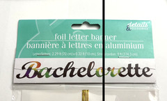 Gold Foil Letter Banner “BACHELORETTE” Bridal Party *COMBINED SHIP!* Wedding