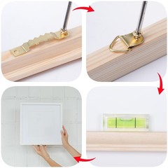 251Pcs Picture Hanging Kit, Include 50 Sawtooth Picture Hangers, 50 D Rings, …