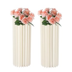 2 Pcs 31.5in Tall Flower Vase Flowers Stand for Party Tables Venue Decorations