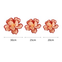 Chinese New Year Decoraiton Wrinkle Flower Wedding Room Background Wall Decor