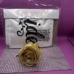 Hobby Lobby Satin Bride 👰 & Groom 🤵 White Chair Sashes Wedding Signs 💋