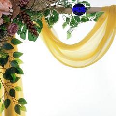 MDS Pack of 1 Wedding Arch Drape Panel (30″ Width x 75ft Long) Sheer Chiffon …